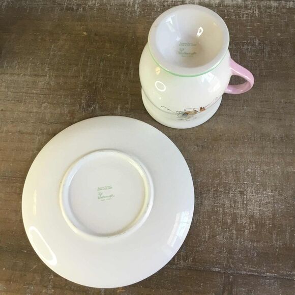 Vintage Y2K Peter Rabbit Pastel Cottagecore English Countryside Tea Pot Cup Set - Picture 2 of 8